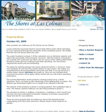 Las Colinas: Property News