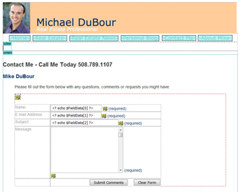 Mike DuBour: Contact Form